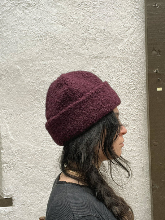 Plum Sherpa Hat