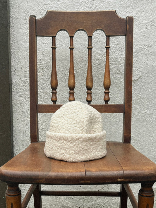 Ecru Sherpa Hat
