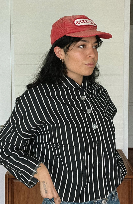 Striped Patch Pocket Jacket