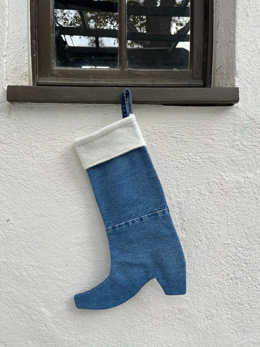 Made-to-Order Denim Christmas Stockings