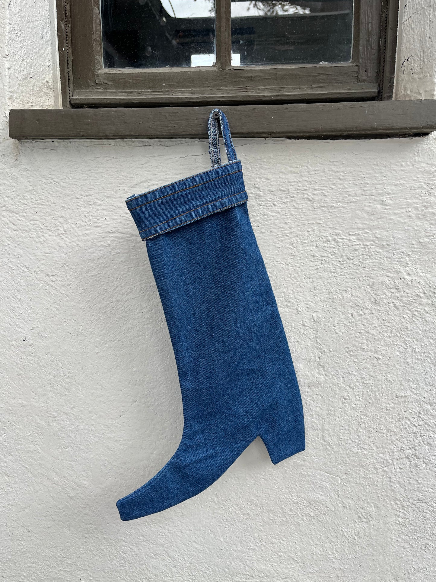 Upcycled Boot Christmas Stockings