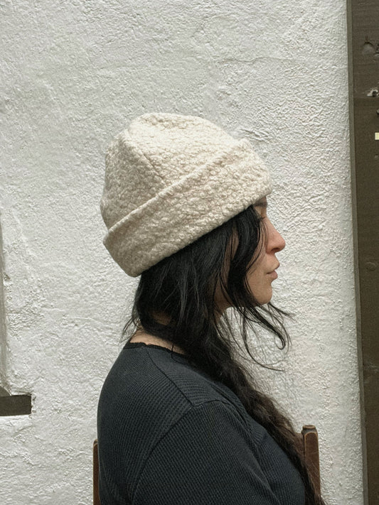 Ecru Sherpa Hat