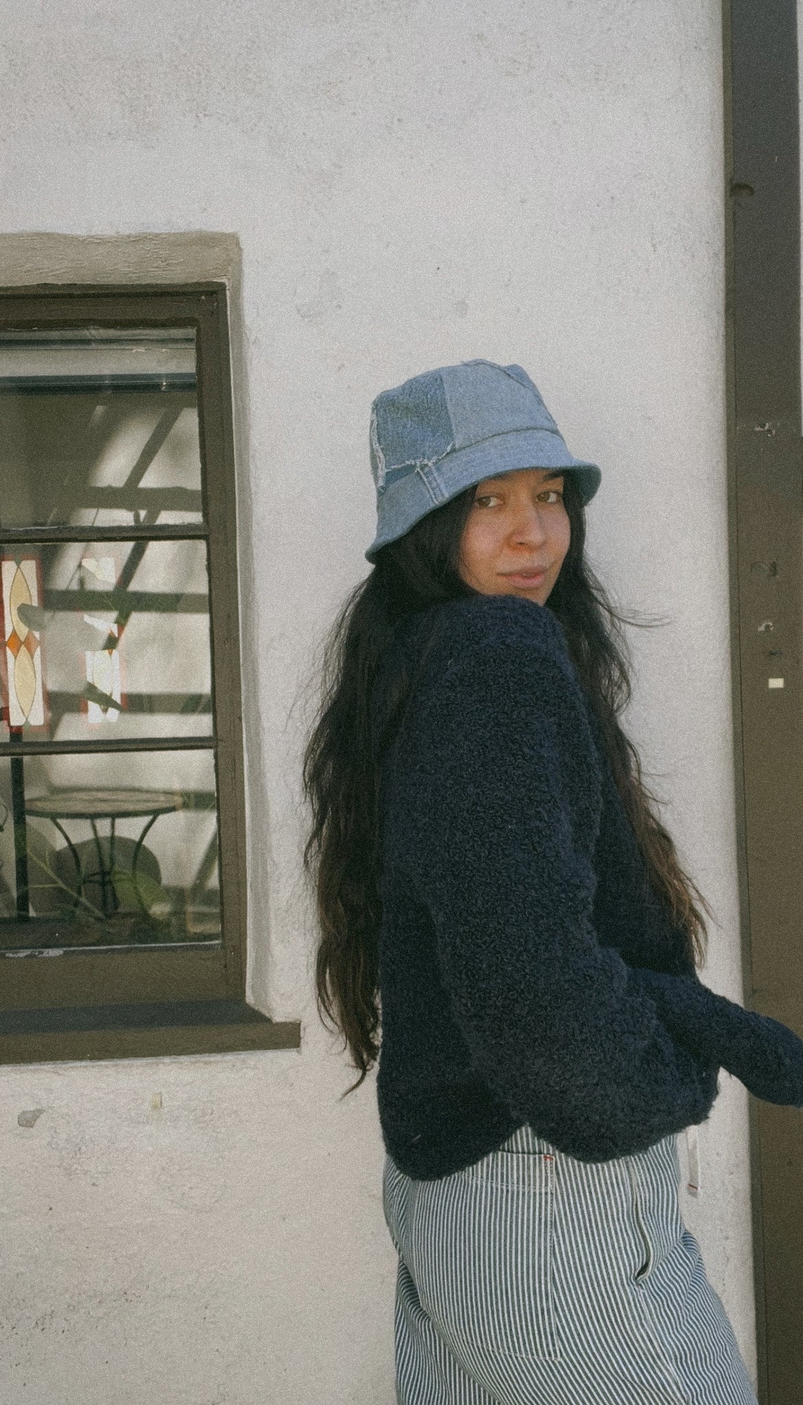 Denim Patchwork Bucket Hat