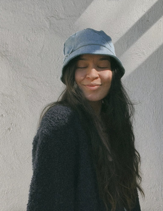 Denim Patchwork Bucket Hat