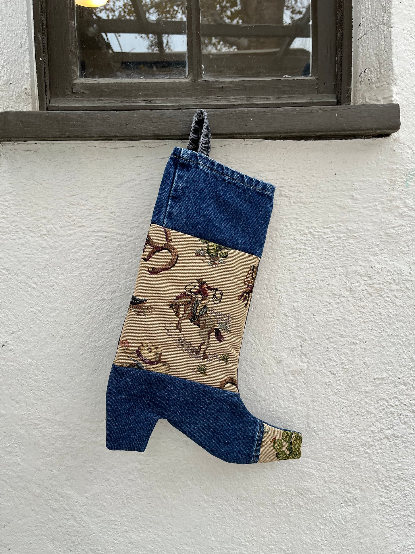 Made-to-Order Denim Christmas Stockings