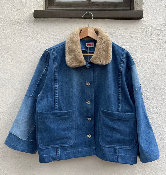 Denim Patchwork Jacket